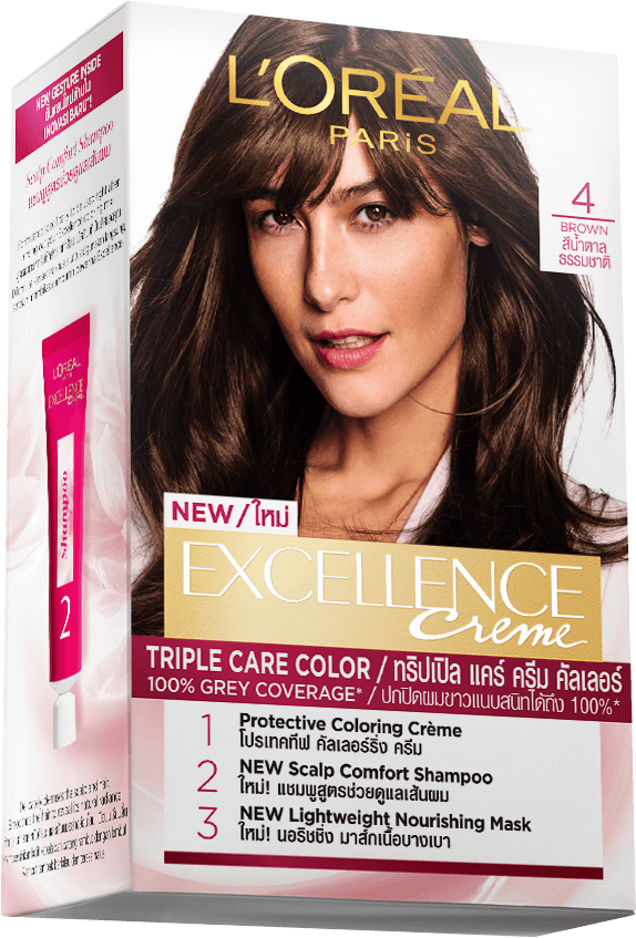 L’Oreal Paris Excellence Crème Triple Care Hair Color 4 Brown